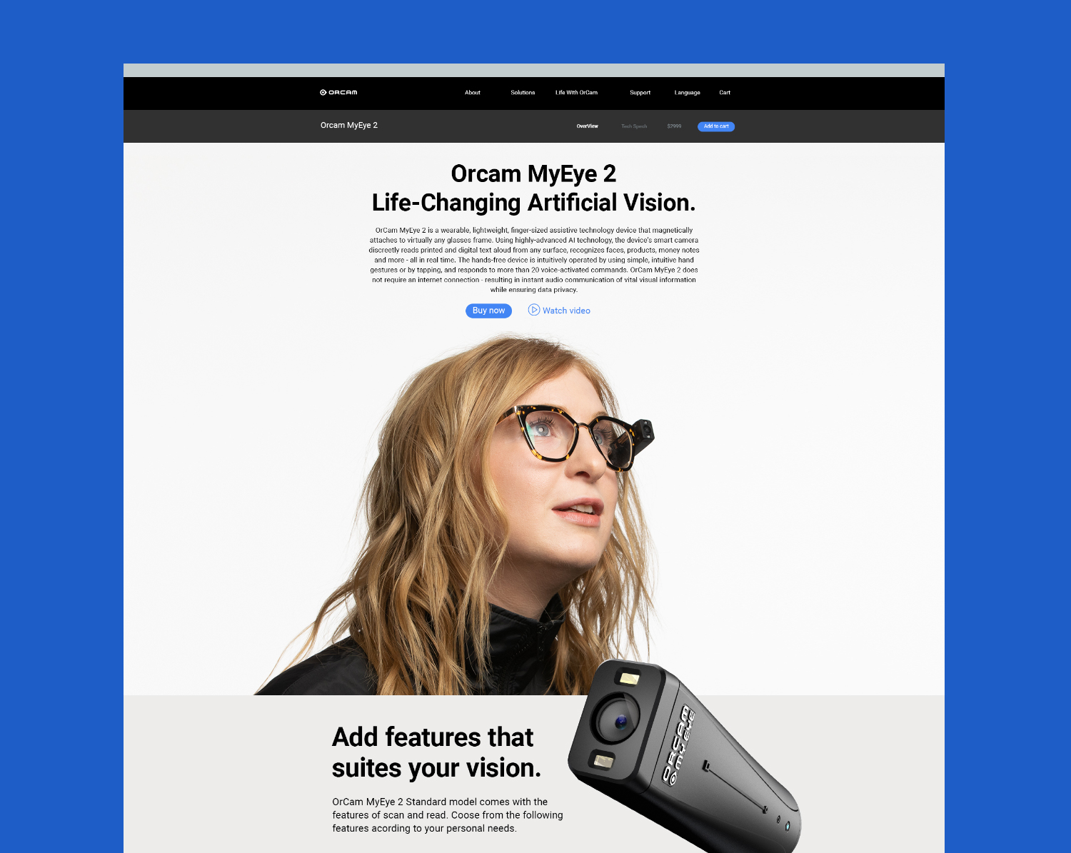 Orcam Website Product MyEye